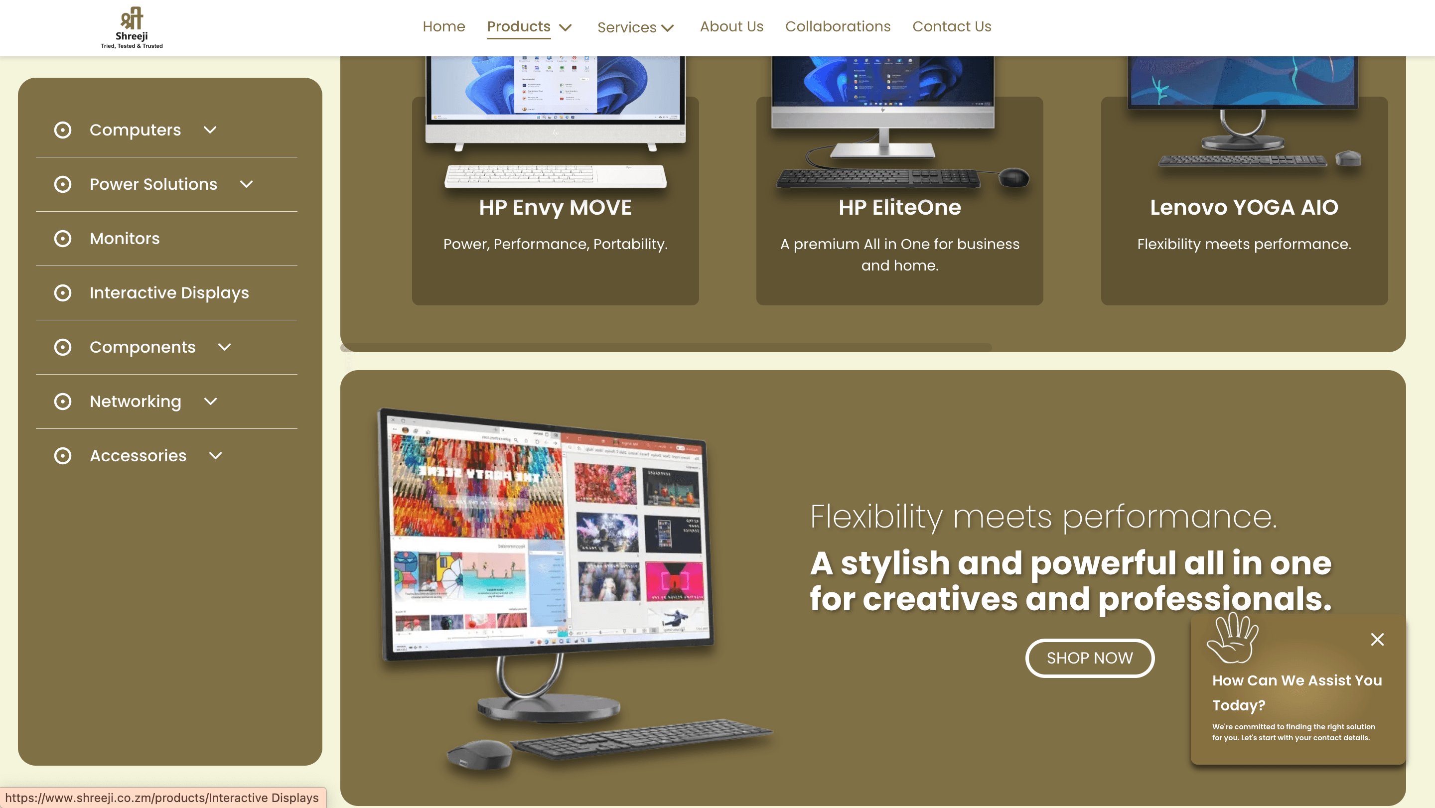 Shreeji interface